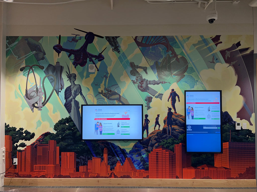 Mural for Make It Center at Austin Community College - Austin, TX